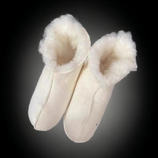 Winter Warmth: White Cozy Shearling Boot Socks